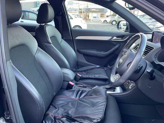 アウディ Ｑ３ 2．0 TFSI クワトロ 170PS Sライン 大阪府 2014(平26)年 2.6万km 黒Ｍ 純正メーカーナビ/バックカメラ/ビルトインETC/RAYs２０インチAW/アイドリングストップ/ルーフレール/LEDヘッドライト/フォグランプ/革巻きステアリング/コーナーセンサー/トノカバー/保証書/取扱説明書/スペアキー1本