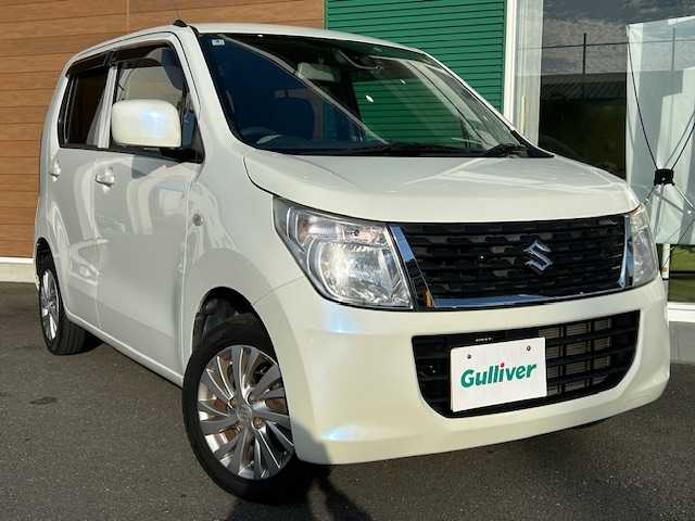 スズキ ワゴンＲ FX 静岡県 2016(平28)年 4.9万km クリスタルホワイトP 社外ナビ（AM FM Bluetooth  フルセグTV 電話 CD DVD SD）/ドライブレコーダー/スマートキー/プッシュスタート/ETC/純正フロアマット/純正アルミホイール/パワーステアリング/アイドリングストップ/ハロゲンヘッドライト/ABS/横滑り防止装置/盗難防止装置/プリクラッシュセーフティ