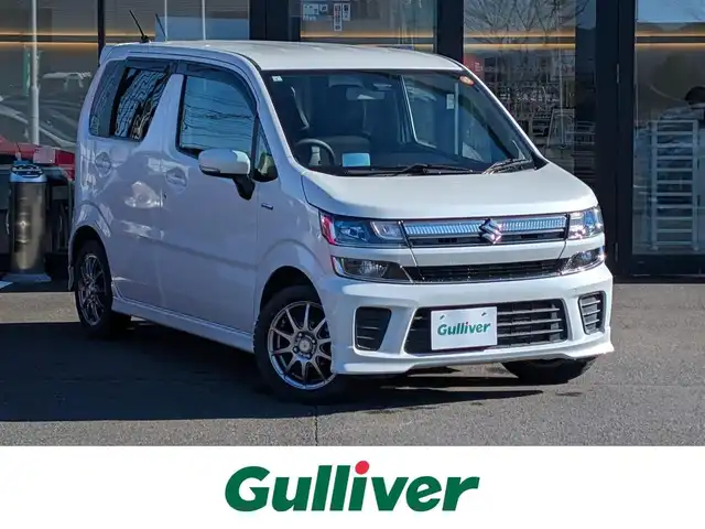 スズキ ワゴンＲ HYBRID FZ 福井県 2019(平31)年 5万km ピュアホワイトP スズキセーフティサポート/・レーンディパーチャーアラート/・誤発信抑制/ケンウッドナビ（MDV-D305W）/・ワンセグ/・バックカメラ/ヘッドアップディスプレイ/ステアリングリモコン/電格ウィンカーミラー/シートリフター/純正フロアマット/純正バイザー/LEDヘッドライト/スマートキー/シートヒーター