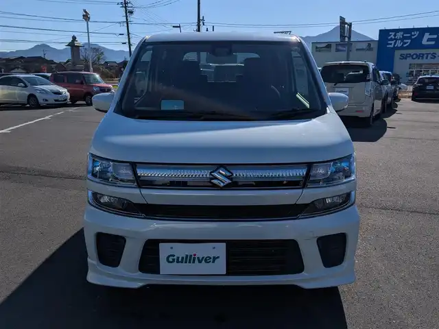 スズキ ワゴンＲ HYBRID FZ 福井県 2019(平31)年 5万km ピュアホワイトP スズキセーフティサポート/・レーンディパーチャーアラート/・誤発信抑制/ケンウッドナビ（MDV-D305W）/・ワンセグ/・バックカメラ/ヘッドアップディスプレイ/ステアリングリモコン/電格ウィンカーミラー/シートリフター/純正フロアマット/純正バイザー/LEDヘッドライト/スマートキー/シートヒーター