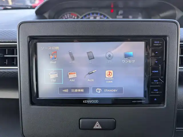 スズキ ワゴンＲ HYBRID FZ 福井県 2019(平31)年 5万km ピュアホワイトP スズキセーフティサポート/・レーンディパーチャーアラート/・誤発信抑制/ケンウッドナビ（MDV-D305W）/・ワンセグ/・バックカメラ/ヘッドアップディスプレイ/ステアリングリモコン/電格ウィンカーミラー/シートリフター/純正フロアマット/純正バイザー/LEDヘッドライト/スマートキー/シートヒーター