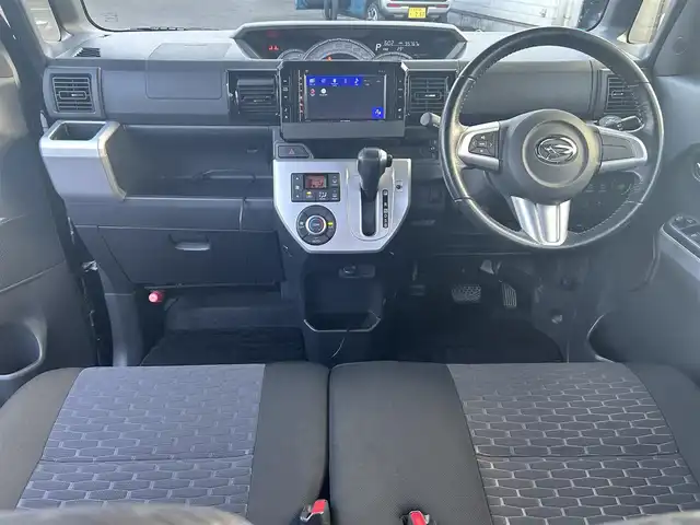 ダイハツ ウェイク G SA 大分県 2014(平26)年 9.6万km ブラックマイカメタリック 社外ナビ（FH-8500DSV）/Bluetooth/CD/DVD/両側パワースライドドア/純正フロアマット/純正アルミホイル15インチ/バックカメラ/スペアキー/ドライブレコーダー/ベンチシート/革巻ステアリング/ETC