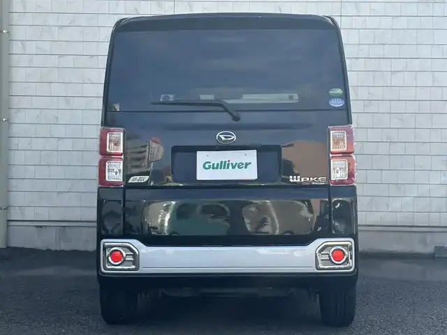 ダイハツ ウェイク G SA 大分県 2014(平26)年 9.6万km ブラックマイカメタリック 社外ナビ（FH-8500DSV）/Bluetooth/CD/DVD/両側パワースライドドア/純正フロアマット/純正アルミホイル15インチ/バックカメラ/スペアキー/ドライブレコーダー/ベンチシート/革巻ステアリング/ETC