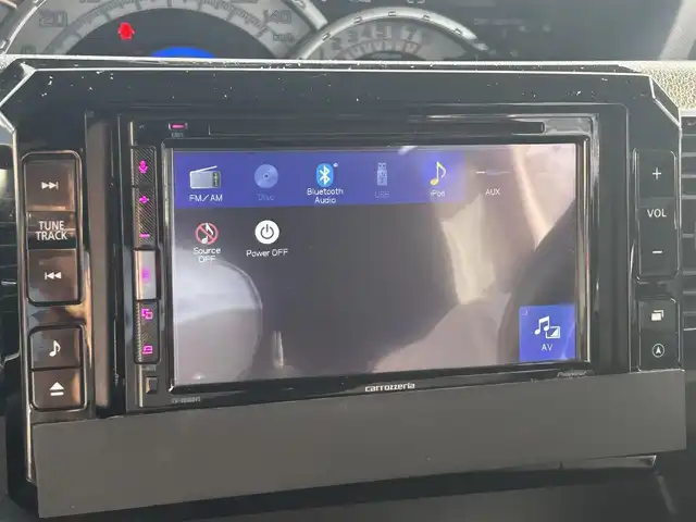 ダイハツ ウェイク G SA 大分県 2014(平26)年 9.6万km ブラックマイカメタリック 社外ナビ（FH-8500DSV）/Bluetooth/CD/DVD/両側パワースライドドア/純正フロアマット/純正アルミホイル15インチ/バックカメラ/スペアキー/ドライブレコーダー/ベンチシート/革巻ステアリング/ETC