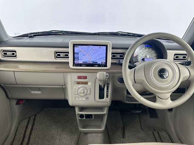スズキ ラパン X 愛知県 2015(平27)年 6.2万km フレンチミントパールメタリック 純正ＳＤナビ(AVIC-RL09)　/フルセグ/Ｂｌｕｅｔｏｏｔｈ/ＣＤ/ＤＶＤ/ＵＳＢ入力端子　/衝突軽減ブレーキ　/純正アルミホイール　/運転席シートヒーター　/アイドリングストップ　/スマートキー　/ベンチシート　/フロアマット