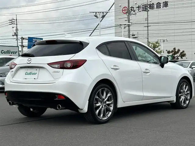 マツダ アクセラ スポーツ XD 岡山県 2014(平26)年 8.2万km スノーフレイクホワイトパールマイカ サンルーフ/純正ナビ　/シートヒーター　/パワーシート　/衝突被害軽減システム　/カーテンエアバック　/横滑り防止装置　/ドライブレコーダー　/ＥＴＣ　/サンルーフ　/クルーズコントロール　/レーンキープアシスト　/バックカメラ