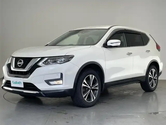 日産 エクストレイル 20Xi 愛知県 2018(平30)年 5万km ブリリアントホワイトパール 純正９型ナビ　フルセグＴＶ　ＢＴ　プロパイロット　全方位カメラ　デジタルインナーミラー　黒合皮　シートヒーター　電度リアゲート　電動パーキング　ＬＥＤオートライト　衝突軽減装置　追従クルコン　クイックコンフォートシートヒーター　コーナーセンサー　ミラーヒーター　禁煙車