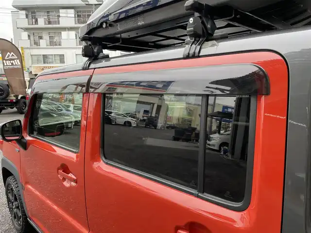 スズキ ハスラー HYBRID X ターボ 福島県 2020(令2)年 3.9万km バーミリオンオレンジ/ガンメタリック2トーン 4WD/フルセグテレビ/全周囲カメラ/ドアバイザー/プッシュスタート/ETC/ベースキャリア/ルーフBOX/ドライブレコーダー/純正ナビ/前席シートヒーター/ETC