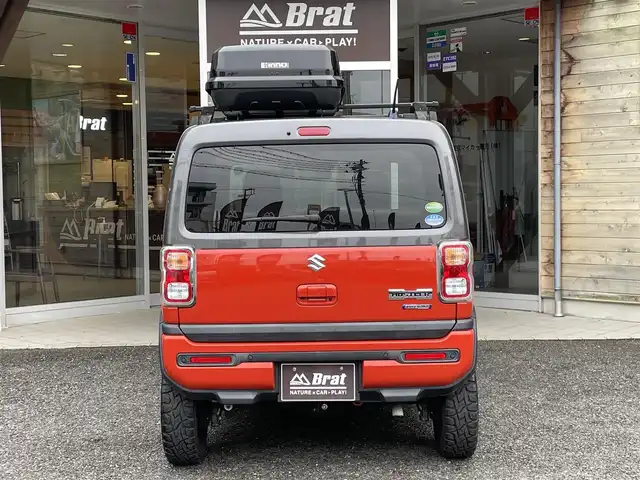 スズキ ハスラー HYBRID X ターボ 福島県 2020(令2)年 3.9万km バーミリオンオレンジ/ガンメタリック2トーン 4WD/フルセグテレビ/全周囲カメラ/ドアバイザー/プッシュスタート/ETC/ベースキャリア/ルーフBOX/ドライブレコーダー/純正ナビ/前席シートヒーター/ETC
