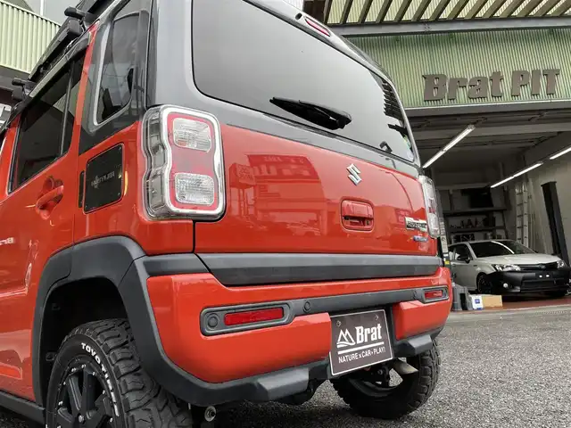 スズキ ハスラー HYBRID X ターボ 福島県 2020(令2)年 3.9万km バーミリオンオレンジ/ガンメタリック2トーン 4WD/フルセグテレビ/全周囲カメラ/ドアバイザー/プッシュスタート/ETC/ベースキャリア/ルーフBOX/ドライブレコーダー/純正ナビ/前席シートヒーター/ETC