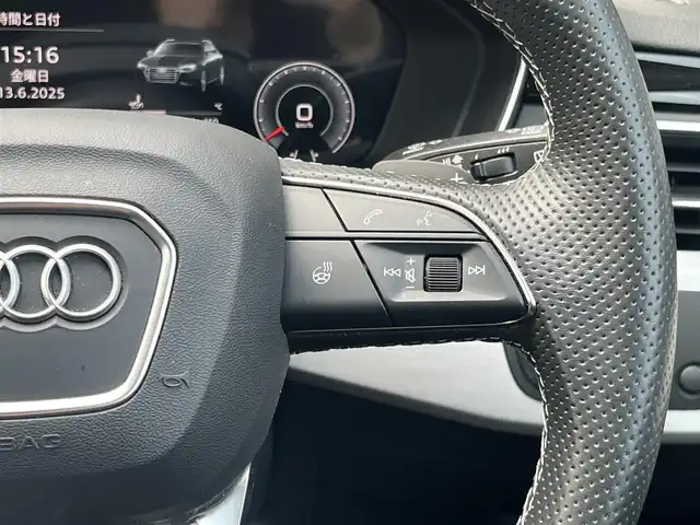 アウディ Ａ４ 40TDIクワトロ Sライン 静岡県 2022(令4)年 2.2万km ミトスブラックメタリック マトリクスLEDヘッドライト/ハーフレザーシート/電動リアゲート/サイドアシスト/バーチャルコックピット/MMI/(Bluetooth/CarPlay/フルセグ)/衝突被害軽減システム/360°カメラ/アダプティブクルーズコントロール/レーンキープアシスト/パーキングアシスト/メモリー付パワーシート/全席シートヒーター/アドバンストキー/ETC2.0/ドライブレコーダー/純正フロアマット/純正18インチアルミホイール/保証書/取扱説明書