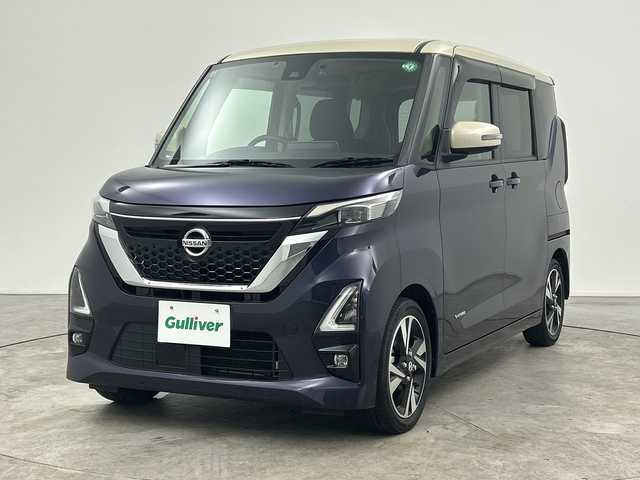 日産 ルークス HWS Gターボ プロパイロットED 三重県 2020(令2)年 3.3万km パープルⅡ 禁煙車/純正９インチナビ/CD/DVD/BT/MSV/フルセグTV/アラウンドビューモニター　/両側パワースライドドア　/ナビ連動ドライブレコーダー　/クリアランスソナー　/ステアリングリモコン　/リアサーキュレーター　/ＥＴＣ　/ＬＥＤライト/オートハイビーム/後席USBポート有り/フォグライト/取説・保証書