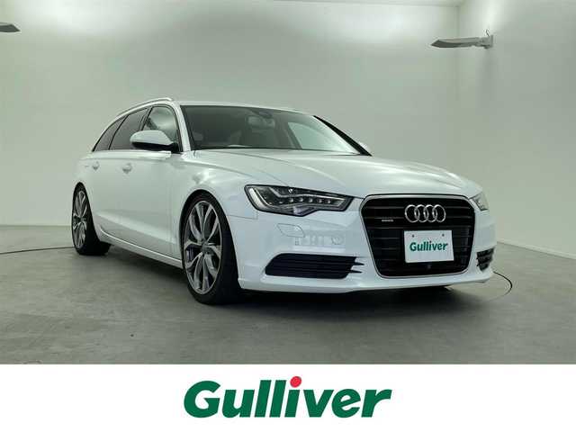 アウディ Ａ６ アバント 2．8 FSI クワトロ 福井県 2012(平24)年 8.3万km 白 純正ナビゲーション/【AM/FM/CD/Bluetooth/フルセグTV】/バックカメラ/ETC/パワーシート（運転席/助手席）/シートヒーター（運転席/助手席））/本革シート（グレー）/電動リアゲート/クルーズコントロール（追従なし）/コーナーセンサー（前後）/プッシュスタート/スマートキー/オートライト/LEDヘッドライド/アイドリングストップ/MTモード付AT/取扱説明書