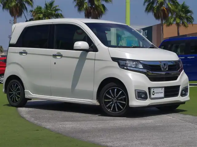 ホンダ Ｎ ＷＧＮ カスタム G ターボパッケージ 福島県 2016(平28)年 3.3万km プレミアムホワイトパールⅡ ハーフレザーシート/純正メモリーナビ/ワンセグTV/【CD再生機能　Bluetooth接続】/バックカメラ/革巻きステアリング/パドルシフト/ETC/HIDヘッドライト/フォグライト/ウインカーミラー/純正14インチアルミホイル/スマートキー