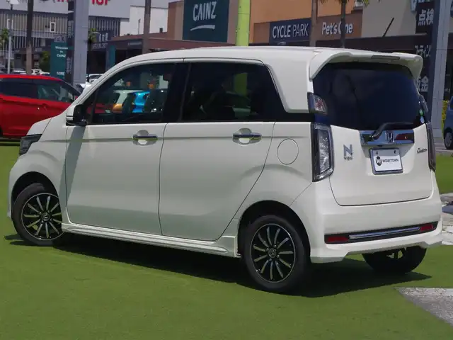 ホンダ Ｎ ＷＧＮ カスタム G ターボパッケージ 福島県 2016(平28)年 3.3万km プレミアムホワイトパールⅡ ハーフレザーシート/純正メモリーナビ/ワンセグTV/【CD再生機能　Bluetooth接続】/バックカメラ/革巻きステアリング/パドルシフト/ETC/HIDヘッドライト/フォグライト/ウインカーミラー/純正14インチアルミホイル/スマートキー