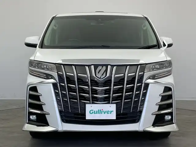トヨタ アルファード S Cパッケージ 新潟県 2018(平30)年 6.7万km ホワイトパールクリスタルシャイン ALPINEメモリナビ/　フルセグTV/Bluetooth/CD/DVD/USB/HDMI/サンルーフ/ALPINEフリップダウンモニター/レーダークルーズコントロール/衝突被害軽減ブレーキ/レーンキープアシスト/前後コーナーセンサー/パワーバックドア/前席シートヒーター/前席パワーシート/前席エアシート/全席レザーシート/両側パワースライドドア/前後ドライブレコーダー/ビルトインETC/バックモニター/LEDヘッドライト/オートマチックハイビーム/オートライト/横滑り防止装置/ステアリングヒーター/D席メモリーシート/レザーステアリング/禁煙車