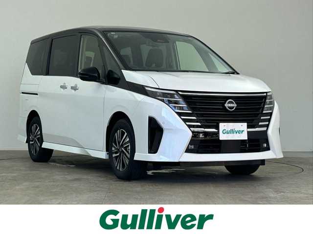 日産 セレナ e－パワー ハイウェイスター V 千葉県 2025(令7)年 0.1千km パールⅡ 登録済未使用車/エマージェンシーブレーキ/・プロパイロット/・レーンキープアシスト/・車線逸脱警報システム/・ブラインドスポットモニター/・クリアランスソナー/純正12.3インチコネクティッドナビ/・USB/Bluetooth/フルセグTV/・アラウンドビューモニター/・ビルトインETC2.0/・インテリジェントルームミラー/・純正前後ドライブレコーダー/両側電動ドア/革巻きステアリング/・ステアリングスイッチ/電子パーキング/・ブレーキホールド/ハーフレザーシート/左右独立エアコン/置くだけ充電/オートライト/・オートマチックハイビーム/・LEDヘッドライト/・LEDフォグランプ/純正16インチAW/電動格納ウインカーミラー/プッシュスタート/・スマートキー/・スペアキー/取扱説明書、新車時保証書