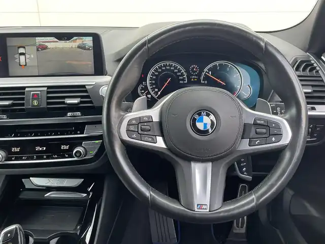 ＢＭＷ Ｘ３ xDrive20d Mスポーツ 岡山県 2019(令1)年 4.5万km サファイアブラックP HUD/ACC/オートライト/AHB/ワイヤレスチャージ/360°カメラ/ブレーキオートホールド/iDrive6/Msport専用シート/シートヒーター/アダプティブLEDヘッドライト/フォグライト/SOSコールシステム/トリプルゾーンオートエアコン/フルセグTV/USB/音楽ライブラリ/Bluetooth/アイドリングストップ/パワーテールゲート/ETC/歩行者警告/衝突警告/車線逸脱警告/車線変更警告/側面衝突警告/ステアリングサポート/ブーレーキAH/ヒルディセントコントロール/PDC