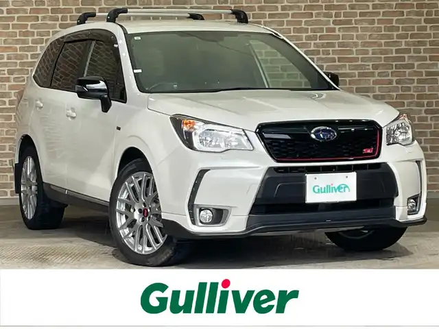 スバル フォレスター tS 岩手県 2015(平27)年 9.5万km サテンホワイトパール 300台限定車/フロントスポイラー/専用ＢＢＳ製19インチアルミ/専用サスペンション/アイサイト/純正ダイアトーンサウンドナビ〔NR-MZ200PREMI〕/　・フルセグTV/　・Bluetooth接続/　・SDミュージックサーバー/　・CD/DVD再生/　・AM/FMラジオ/　・USB/アルパイン製フリップダウンモニター/バックカメラ/ビルトインETC/前後３６０°ドライブレコーダー〔ZDR037〕/社外ステアリング〔純正エアバッグ付き〕/ハーフレザーシート/シートヒーター/パワーシート/パワーリヤゲート/プッシュスタート/スマートキー×２/保証書/整備記録簿/取扱説明書