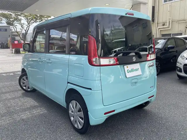 スズキ スペーシア X 福岡県 2015(平27)年 9.4万km フレンチミントPM 純正ナビ/（AM/FM/CD/DVD/SD/iPod/フルセグTV）/アイドリングストップ/パワースライドドア（左のみ）/ハンズフリー/シートヒーター（運転席）/電格ミラー/純正フロアマット/保証書/取扱説明書/スペアキー×2/プッシュスタート
