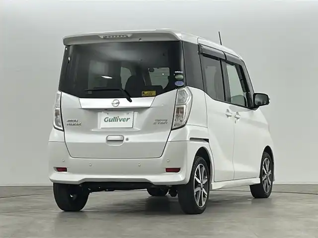 日産 デイズ ルークス ハイウェイスター Xターボ 福島県 2019(令1)年 2.2万km ホワイトパール 衝突軽減/・踏み間違い防止/・ヒルスタートアシスト/・車線逸脱警報/・クリアランスソナー/純正サイドエアロ/純正７インチナビ/・フルセグ/TV/BT/SD/CD/DVD/FM/AM/バックカメラ/・全方位カメラ/片側パワースライドドア/ベンチシート/・ロールサンシェード/・リアシーリングファン/LEDオートライト/・フォグライト/純正アルミホイール付きサマータイヤ/ETC/ドラレコ/アイドリングストップ/純正フロアマット/純正ドアバイザー/ウィンカーミラー/・オートミラー/プッシュスタート/・スマートキー