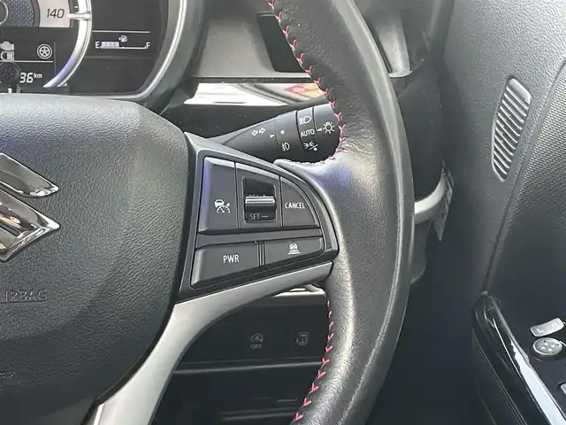 スズキ スペーシア カスタム HYBRID XS 佐賀県 2021(令3)年 6.4万km スチールシルバーM デュアルセンサーブレーキサポート/リアセンサー/レーダークルーズコントロール/純正8型SDナビ/・バックカメラ/・フルセグTV/BT/CD/DVD/前後ドライブレコーダー/両側パワースライドドア/純正15インチAW/LEDヘッドライト/オートライト/フォグランプ/ハーフレザーシート（合皮）/D席シートヒーター/ETC/革巻きステアリング/ヘッドアップディスプレイ/リアサーキュレーター/リアサンシェード/リアシートテーブル/プッシュスタート/スペアキー×1