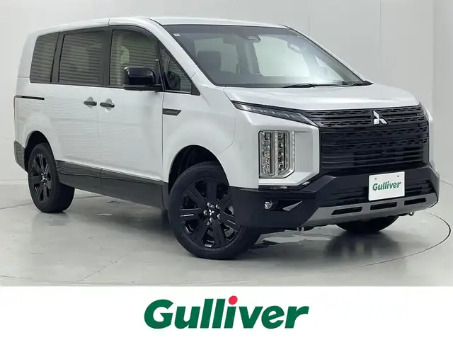 三菱 デリカＤ：５ シャモニー 茨城県 2025(令7)年 0.1万km未満 パールⅡ 登録済未使用車/全方位カメラ/衝突被害軽減ブレーキ/車線逸脱抑制装置/レーダークルーズコントロール/オートマチックハイビーム/BSW/両側電動スライドドア/シートヒーター/ステアリングヒーター/AC100V/純正18インチAW/LEDヘッドライト/スマートキー