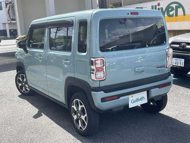 スズキ ハスラー HYBRID X 静岡県 2023(令5)年 1.3万km オフブルーM 純正8インチナビ/フルセグTV/DVD/CD/BT/SD/MSV/バックカメラ/バックソナー/衝突軽減ブレーキ/レーンキープアシスト/レーダークルーズコントロール/前席シートヒーター /ETC/LEDヘッドライト/LEDフォグライト/ステアリングスイッチ/純正15インチAW/スマートキー×2/保証書/取扱説明書