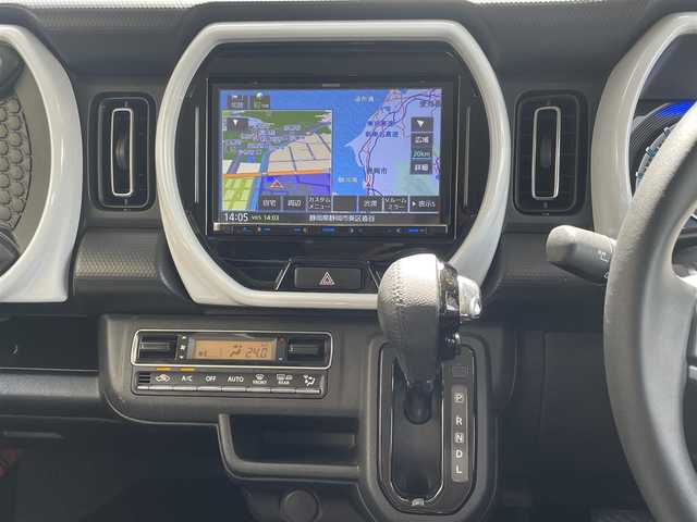 スズキ ハスラー HYBRID X 静岡県 2023(令5)年 1.3万km オフブルーM 純正8インチナビ/フルセグTV/DVD/CD/BT/SD/MSV/バックカメラ/バックソナー/衝突軽減ブレーキ/レーンキープアシスト/レーダークルーズコントロール/前席シートヒーター /ETC/LEDヘッドライト/LEDフォグライト/ステアリングスイッチ/純正15インチAW/スマートキー×2/保証書/取扱説明書
