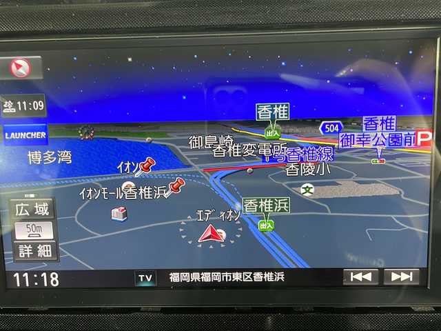 ダイハツ トール G 福岡県 2021(令3)年 3.9万km ブラックマイカメタリック ・純正ナビ/・CD/DVD/・Bluetooth/・iPod/・フルセグTV/・Bカメラ/・アイドリングストップ/・横滑り防止システム/・衝突軽減ブレーキシステム/・パーキングアシスト