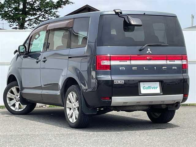 三菱 デリカＤ：５ G 岩手県 2007(平19)年 16.5万km ダークブルーイッシュグレーマイカ/ダークグレーM ４WD/社外メモリナビ/　　BT/CD/DVD/HIDオートライト/片側パワースライドドア/純正１８インチアルミホイール/スマートキー/ETC