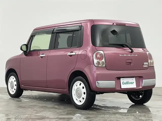 スズキ ラパン ショコラ X 群馬県 2014(平26)年 5.9万km カシスピンクパールメタリック 社外７インチナビ　Ｂｌｕｅｔｏｏｔｈ　ＣＤ　ＤＶＤ　バックカメラ　ＨＩＤヘッドライト　アイドリングストップ　オートエアコン　純正フロアマット　スマートキー　プッシュスタート　オートライト　禁煙車