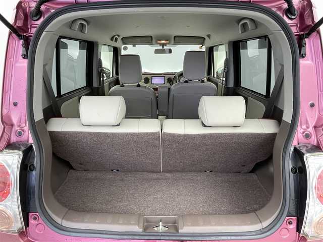 スズキ ラパン ショコラ X 群馬県 2014(平26)年 5.9万km カシスピンクパールメタリック 社外７インチナビ　Ｂｌｕｅｔｏｏｔｈ　ＣＤ　ＤＶＤ　バックカメラ　ＨＩＤヘッドライト　アイドリングストップ　オートエアコン　純正フロアマット　スマートキー　プッシュスタート　オートライト　禁煙車