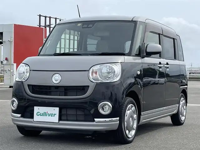 ダイハツ ムーヴ キャンバス X メイクアップ SA Ⅲ 佐賀県 2018(平30)年 1.1万km 黒Ⅱ SDナビ/・フルセグ TV/CD/DVD/バックカメラ/両側パワースライドドア/衝突被害軽減ブレーキ/横滑り防止/アイドリングストップ/プッシュスタート/スマートキー/電動格納ドアミラー/コーナーセンサー/オートライト/オートハイビーム/純正LEDヘッドライト/純正フォグランプ/純正フロアマット/純正ドアバイザー/ETC