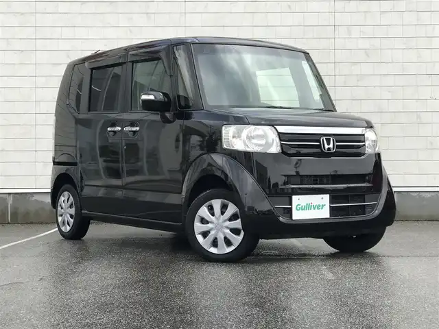 ホンダ Ｎ ＢＯＸ G Lパッケージ 富山県 2015(平27)年 5万km スマートブラック 〇社外ナビ/〇フルセグTV/〇パワースライドドア（片側）/〇バックカメラ/〇ETC/〇アイドリングストップ/〇ハロゲンヘッドランプ/〇純正14インチフルホイールキャップ/〇ウレタン製ステアリングホイール/〇ステアリングスイッチ/〇オートエアコン/〇シートヒーター/〇プッシュエンジンスタート/スマートキーシステム/〇禁煙車