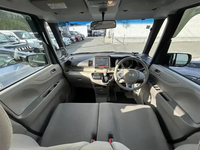 ホンダ Ｎ ＢＯＸ G Lパッケージ 山形県 2013(平25)年 9.4万km クリスタルブラックパール 社外ナビ/・フルセグTV/AM/FM/DVD/4WD/片側パワースライドドア/横滑り防止装置/アイドリングストップ/ETC/純正フロアマット/ドアバイザー/スマートキー/冬タイヤ積載