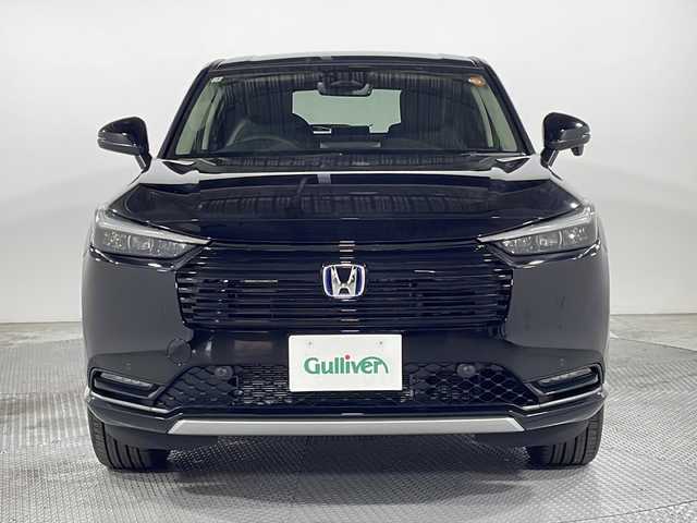 ホンダ ヴェゼル ハイブリッド e:HEV Z 広島県 2025(令7)年 0.1千km クリスタルブラックパール 登録済未使用車（5km）/9型Honda CONNECTディスプレイ/パワーテールゲート/ハーフレザーシート/シートヒーター/ステアリングヒーター/ホンダセンシング/・衝突軽減ブレーキ/・誤発進抑制機能/・レーンキープアシスト/・パーキングセンサー/・アダプティブクルーズコントロール/・アダプティブドライビングビーム/・ブラインドスポットインフォメーション/バックカメラ/減速セレクター/ヒルディセントコントロール/電動パーキングブレーキ/オートブレーキホールド/LEDヘッドランプ/オートライト/ETC2.0/ワイヤレス充電/USB入力端子