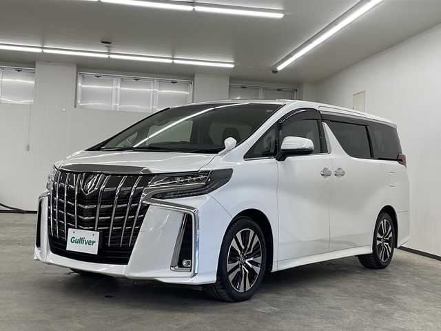 トヨタ アルファード S Cパッケージ 長崎県 2020(令2)年 8.6万km パール 純正ディスプレイオーディオ/（フルセグ/CD/DVD/Bluetooth）/バックカメラ/純正フリックダウンモニター/ダブルサンルーフ/衝突軽減システム/パーキングサポートブレーキ/クリアナンスソナー/LTA/クルーズコントロール(追従あり)/レーンキープアシスト/オートライト/デジタルインナーミラー/ETC/ドライブレコーダー/ステアリングヒーター/シートヒーター/エアシート/ドアバイザー/フォグライト