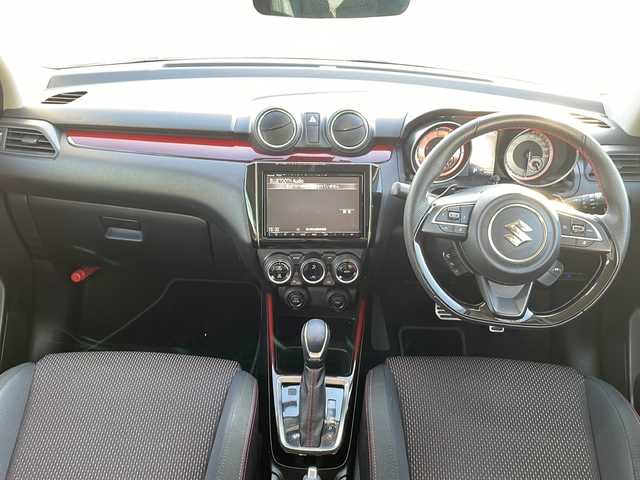 スズキ スイフト スポーツ セーフティPKG 香川県 2018(平30)年 7万km ピュアホワイトP 純正SDナビ（フルセグTV/CD，DVD再生/BT)/アラウンドビューモニター/シートヒーター/ローダウン/HKSマフラー/ビルトインETC/純正フロアマット/オートライト