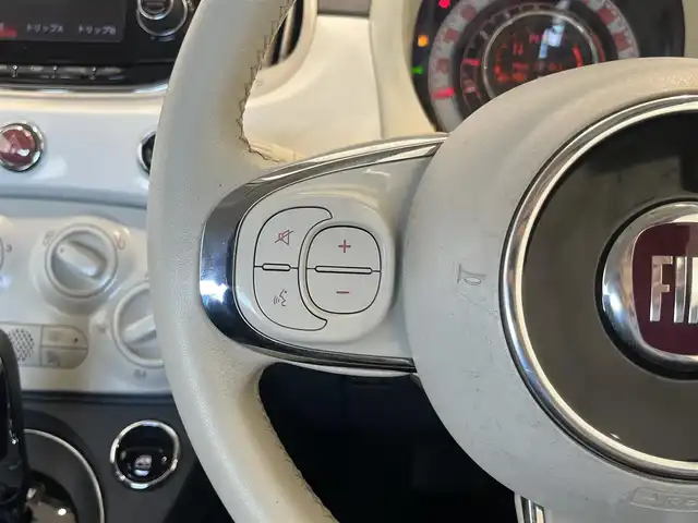 フィアット ５００ 1．2 ポップ 岐阜県 2016(平28)年 5.4万km 白 純正ディスプレイオーディオ/FM、AM/Bluetoothオーディオ/ETC/キーレス