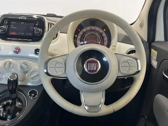 フィアット ５００ 1．2 ポップ 岐阜県 2016(平28)年 5.4万km 白 純正ディスプレイオーディオ/FM、AM/Bluetoothオーディオ/ETC/キーレス