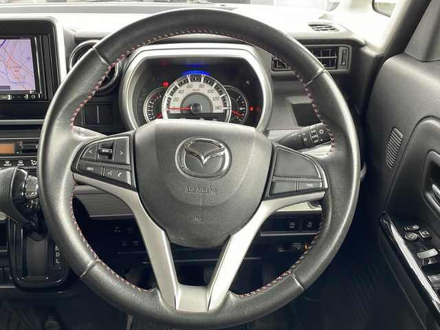 マツダ フレアワゴン カスタムスタイル ハイブリッド XS 兵庫県 2018(平30)年 8.1万km ブルーイッシュブラックパール3 社外ナビ/・ワンセグTV/パーキングアシスト/衝突軽減システム/レーンアシスト/横滑り防止/ステアリングスイッチ/サンシェード/オートライト/アイドリングストップ/両側パワースライドドア/運転席シートヒーター/ETC