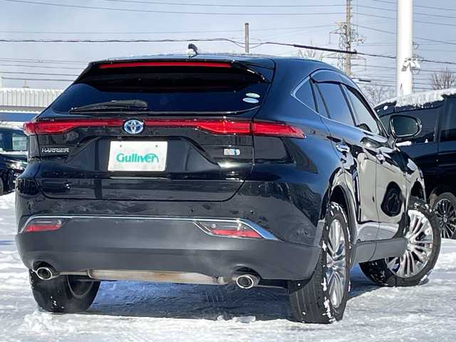 トヨタ ハリアー ハイブリッド Z レザーパッケージ 道央・札幌 2021(令3)年 6.8万km プレシャスブラックパール ４WD/JBLプレミアムサウンド/純正メモリーナビ/AM/FM/BT/フルセグ/トヨタセーフティセンス/衝突被害軽減ブレーキ/横滑り防止装置/レーダークルーズコントロール/レーンキープアシスト/クリアランスソナー/ブラインドスポットモニター/バックカメラ/フロントカメラ/全方位カメラ/パノラミックビューモニター/ビルトインETC/ドライブレコーダー/アイドリングストップ/DRIVEMODE/EVMODE/パワーバックドア/前席パワーシート/D席メモリーシート/前席シートヒーター/前席エアシート/レザーシート/革巻きステアリング/ステアリングリモコン/ハンドルヒーター/電動パーキング/ブレーキホールド/デジタルインナーミラー/MTモード付AT/プッシュスタート/スマートキー/LEDヘッドライト/オートライト/オートマチックハイビーム/フォグランプ/電動格納ミラー/ヒーテッドドアミラー/ウィンカーミラー/純正フロアマット/ドアバイザー/スペアキー