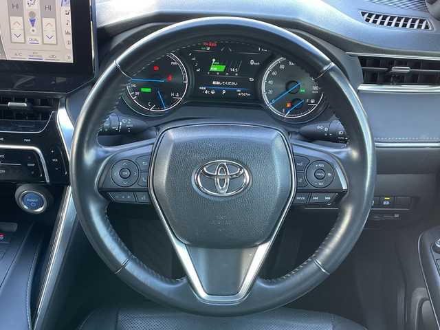 トヨタ ハリアー ハイブリッド Z レザーパッケージ 道央・札幌 2021(令3)年 6.8万km プレシャスブラックパール ４WD/JBLプレミアムサウンド/純正メモリーナビ/AM/FM/BT/フルセグ/トヨタセーフティセンス/衝突被害軽減ブレーキ/横滑り防止装置/レーダークルーズコントロール/レーンキープアシスト/クリアランスソナー/ブラインドスポットモニター/バックカメラ/フロントカメラ/全方位カメラ/パノラミックビューモニター/ビルトインETC/ドライブレコーダー/アイドリングストップ/DRIVEMODE/EVMODE/パワーバックドア/前席パワーシート/D席メモリーシート/前席シートヒーター/前席エアシート/レザーシート/革巻きステアリング/ステアリングリモコン/ハンドルヒーター/電動パーキング/ブレーキホールド/デジタルインナーミラー/MTモード付AT/プッシュスタート/スマートキー/LEDヘッドライト/オートライト/オートマチックハイビーム/フォグランプ/電動格納ミラー/ヒーテッドドアミラー/ウィンカーミラー/純正フロアマット/ドアバイザー/スペアキー