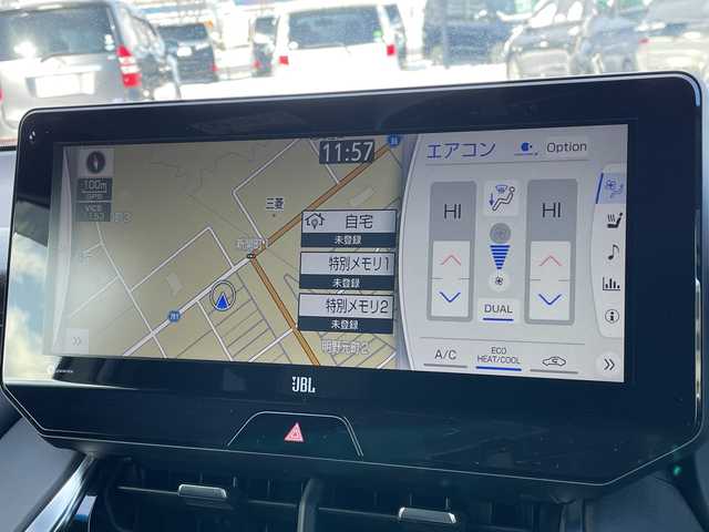 トヨタ ハリアー ハイブリッド Z レザーパッケージ 道央・札幌 2021(令3)年 6.8万km プレシャスブラックパール ４WD/JBLプレミアムサウンド/純正メモリーナビ/AM/FM/BT/フルセグ/トヨタセーフティセンス/衝突被害軽減ブレーキ/横滑り防止装置/レーダークルーズコントロール/レーンキープアシスト/クリアランスソナー/ブラインドスポットモニター/バックカメラ/フロントカメラ/全方位カメラ/パノラミックビューモニター/ビルトインETC/ドライブレコーダー/アイドリングストップ/DRIVEMODE/EVMODE/パワーバックドア/前席パワーシート/D席メモリーシート/前席シートヒーター/前席エアシート/レザーシート/革巻きステアリング/ステアリングリモコン/ハンドルヒーター/電動パーキング/ブレーキホールド/デジタルインナーミラー/MTモード付AT/プッシュスタート/スマートキー/LEDヘッドライト/オートライト/オートマチックハイビーム/フォグランプ/電動格納ミラー/ヒーテッドドアミラー/ウィンカーミラー/純正フロアマット/ドアバイザー/スペアキー