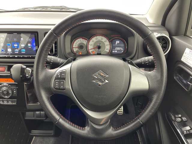 スズキ アルト ワークス 群馬県 2019(平31)年 2.4万km ブルーイッシュブラックパール3 ナビ　フルセグＴＶ　純正レカロシート　ＥＴＣ　前後ドラレコ　衝突被害軽減システム　パドルシフト　ステアリングスイッチ　革巻ステアリング　キセノンヘッドライト　フォグランプ　オートライト　禁煙車