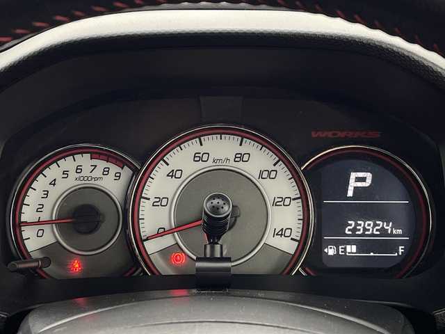 スズキ アルト ワークス 群馬県 2019(平31)年 2.4万km ブルーイッシュブラックパール3 ナビ　フルセグＴＶ　純正レカロシート　ＥＴＣ　前後ドラレコ　衝突被害軽減システム　パドルシフト　ステアリングスイッチ　革巻ステアリング　キセノンヘッドライト　フォグランプ　オートライト　禁煙車