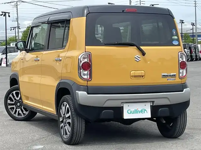 スズキ ハスラー Jスタイル Ⅱ 道央・札幌 2017(平29)年 5.4万km アクティブイエロー/ブラック2トーンルーフ ４WD/社外オーディオ(DEH-7100)/AM/FM/CD/BT/衝突被害軽減ブレーキ/横滑り防止装置/ヒルディセントコントロール/グリップコントロール/レーンキープアシスト/アイドリングストップ/ドライブレコーダー/前席シートヒーター/ハーフレザーシート/ステアリングリモコン/レーダー探知機/プッシュスタート/スマートキー/HIDヘッドライト/オートライト/フォグランプ/電動格納ミラー/ヒーテッドドアミラー/ウィンカーミラー/純正フロアマット/ドアバイザー/社外AW付夏タイヤ積込/165/65/R14/2017年/山3mm