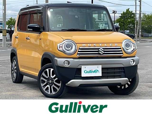 スズキ ハスラー Jスタイル Ⅱ 道央・札幌 2017(平29)年 5.4万km アクティブイエロー/ブラック2トーンルーフ ４WD/社外オーディオ(DEH-7100)/AM/FM/CD/BT/衝突被害軽減ブレーキ/横滑り防止装置/ヒルディセントコントロール/グリップコントロール/レーンキープアシスト/アイドリングストップ/ドライブレコーダー/前席シートヒーター/ハーフレザーシート/ステアリングリモコン/レーダー探知機/プッシュスタート/スマートキー/HIDヘッドライト/オートライト/フォグランプ/電動格納ミラー/ヒーテッドドアミラー/ウィンカーミラー/純正フロアマット/ドアバイザー/社外AW付夏タイヤ積込/165/65/R14/2017年/山3mm