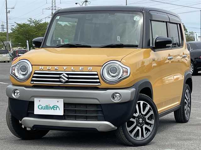 スズキ ハスラー Jスタイル Ⅱ 道央・札幌 2017(平29)年 5.4万km アクティブイエロー/ブラック2トーンルーフ ４WD/社外オーディオ(DEH-7100)/AM/FM/CD/BT/衝突被害軽減ブレーキ/横滑り防止装置/ヒルディセントコントロール/グリップコントロール/レーンキープアシスト/アイドリングストップ/ドライブレコーダー/前席シートヒーター/ハーフレザーシート/ステアリングリモコン/レーダー探知機/プッシュスタート/スマートキー/HIDヘッドライト/オートライト/フォグランプ/電動格納ミラー/ヒーテッドドアミラー/ウィンカーミラー/純正フロアマット/ドアバイザー/社外AW付夏タイヤ積込/165/65/R14/2017年/山3mm